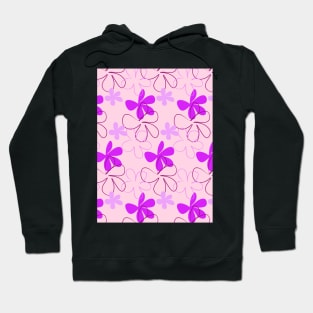 Pink, lilac, flower, flowers, floral, floral arrangement, spring, summer, seamless, pattern Hoodie